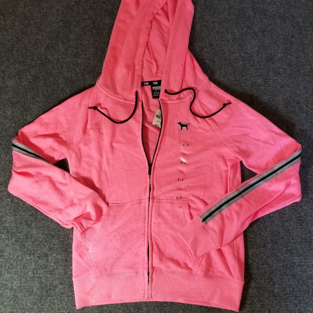 Victoria's Secret PINK Hooded Zip Up Sweater S